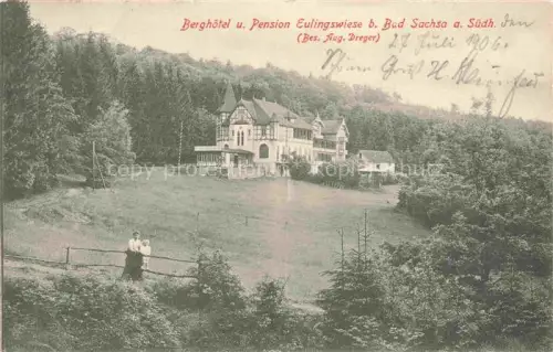 AK / Ansichtskarte Bad Sachsa Osterode Harz Niedersachsen Berghotel Pension Eulingswiese