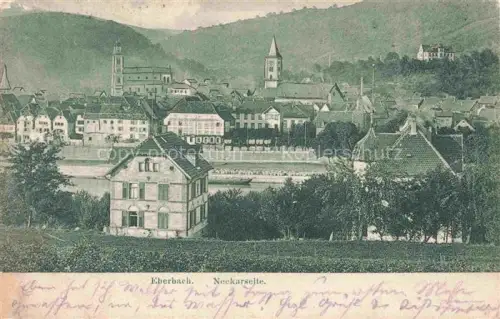 AK / Ansichtskarte Eberbach Baden Neckar HEIDELBERG BW Ansicht mit Kirche