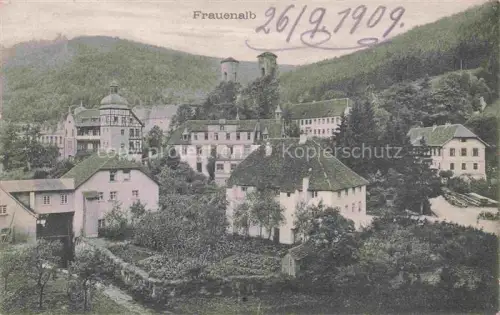 AK / Ansichtskarte Frauenalb Marxzell Karlsruhe BW Teilansicht mit Kirche
