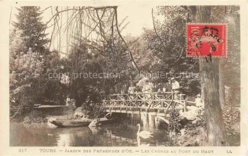 AK / Ansichtskarte TOURS 37 Indre-et-Loire Les Cygnes au Pont du Haut Prebendes