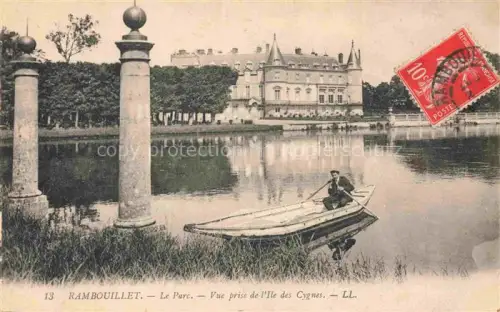AK / Ansichtskarte RAMBOUILLET 78 Yvelines Parc Vue prise de l Ile des Gygnes