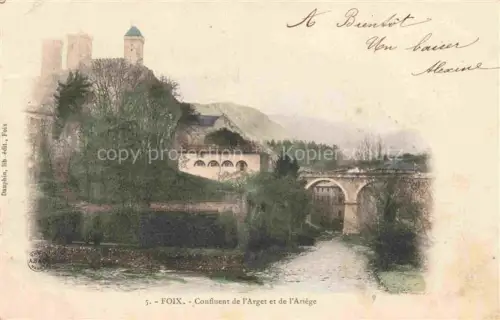 AK / Ansichtskarte FOIX 09 Ariege Confluent de l Arget et de l Ariege