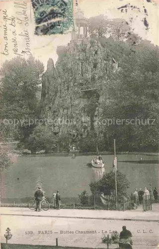 AK / Ansichtskarte PARIS 75 Buttes Chaumont Le Lac