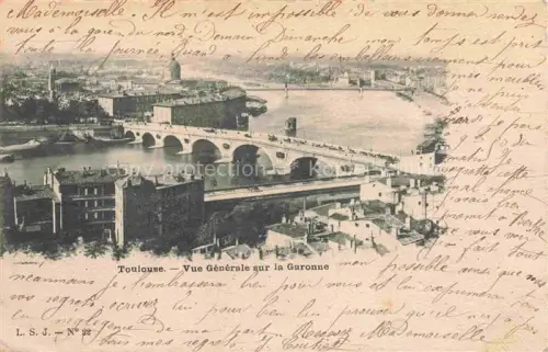 AK / Ansichtskarte TOULOUSE 31 Haute-Garonne Vue Generale sur la Garonne