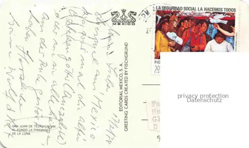 AK / Ansichtskarte San Juan de Teotihuacan Mexico La Piramide de Luna