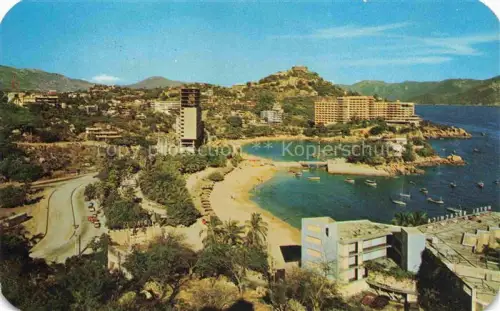 AK / Ansichtskarte Acapulco Guerrero Mexico Panoramica de Caleta y Caletilla
