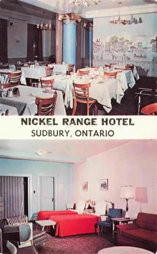 AK / Ansichtskarte Sudbury Ontario Canada Nickel Range Hotel Leisure Lodge and Dining Room