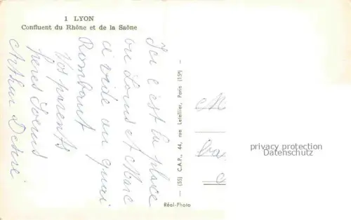 AK / Ansichtskarte LYON 69 Rhone Confluent du Rhone et de la Saone