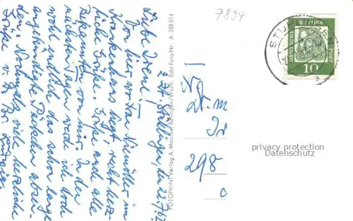 AK / Ansichtskarte Stuehlingen mit Schloss Hohenlupfen Blick vom Schloss Krankenhaus Schaffhausen Rheinfall