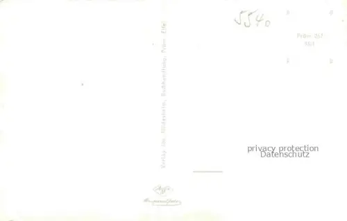 AK / Ansichtskarte Pruem Eifel Rheinland-Pfalz Blick vom Dausfeld Panorama Niederpruem Jugendherberge Salvator Basilika mit Amtsgericht und Reginosch