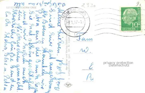 AK / Ansichtskarte ECKERNFoeRDE Ostseebad Fliegeraufnahme