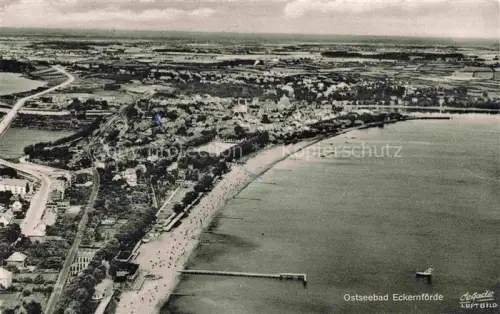 AK / Ansichtskarte ECKERNFoeRDE Ostseebad Fliegeraufnahme