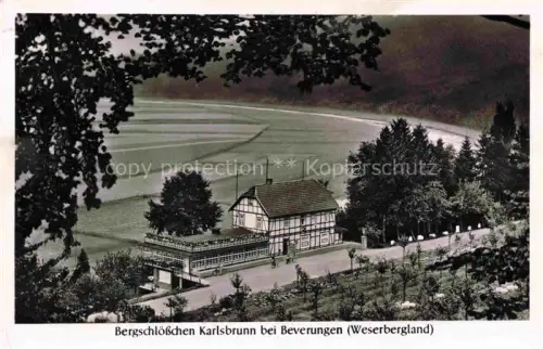 AK / Ansichtskarte Karlsbrunn (Gasthaus) Beverungen Hoexter NRW Bergschloesschen Karlsbrunn