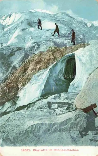 AK / Ansichtskarte Gletscher Ferner Glacier Glaciar Ghiacciaio-- Eisgrotte Rhon 
