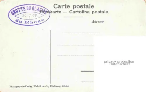 AK / Ansichtskarte Gletscher Ferner Glacier Glaciar Ghiacciaio-- Eisgrotte Rhon 