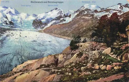 AK / Ansichtskarte Gletscher Ferner Glacier Glaciar Ghiacciaio-- Morteratsch Berninagruppe 