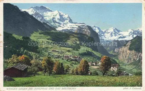 AK / Ansichtskarte GABERELL Foto Gaberell J. Nr. Wengen Jungfrau Breithorn 