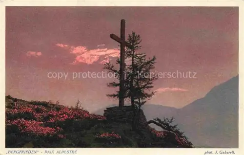 AK / Ansichtskarte GABERELL Foto Gaberell J. Nr. Bergfrieden Paix Alpestre Schweiz