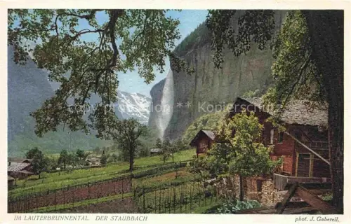 AK / Ansichtskarte GABERELL Foto Gaberell J. Nr. Im Lauterbrunnental Staubbach Schweiz