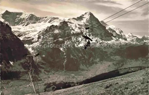 AK / Ansichtskarte Sessellift Chairlift Telesiege Bergbahn Grindelwald Jungfrau Eiger Schweiz