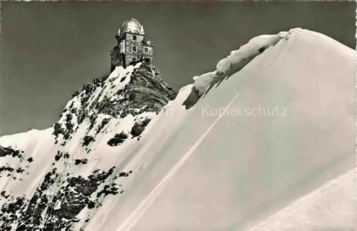 AK / Ansichtskarte Observatorium Sternwarte Urania Jungfrau Joch Schweiz 