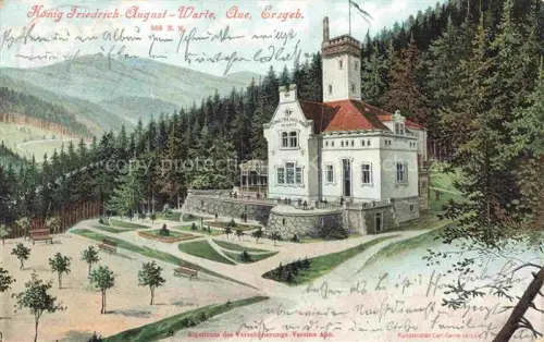 AK / Ansichtskarte AUE  Erzgebirgskreis Sachsen Koenig Friedrich August-Warte