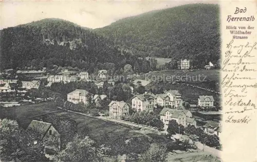 AK / Ansichtskarte BAD HERRENALB Panorama Blick von der Wildbader Strasse