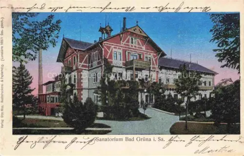 AK / Ansichtskarte Bad Gruena CHEMNITZ Sanatorium
