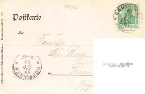 AK / Ansichtskarte REUTLINGEN BW Partie beim Bahnhof