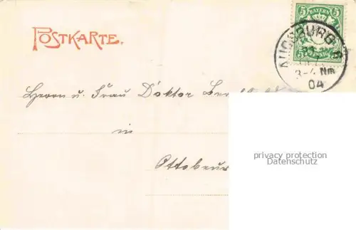 AK / Ansichtskarte AUGSBURG  CITY Partie am Untern Graben