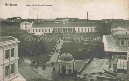 AK / Ansichtskarte NORDERNEY Nordseebad Niedersachsen Markt mit Konversationshaus