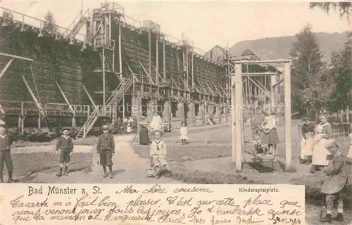 AK / Ansichtskarte Bad Muenster am Stein Ebernburg Rheinland-Pfalz Saline Kinderspielplatz