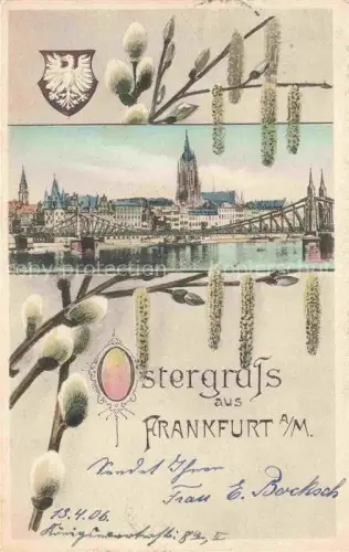 AK / Ansichtskarte FRANKFURT AM MAIN Blick ueber den Main zur Stadt