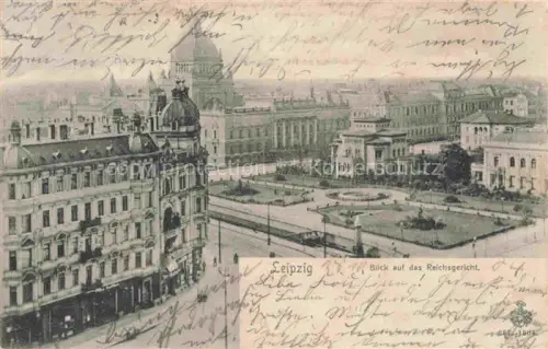 AK / Ansichtskarte LEIPZIG Sachsen Blick auf das Reichsgericht
