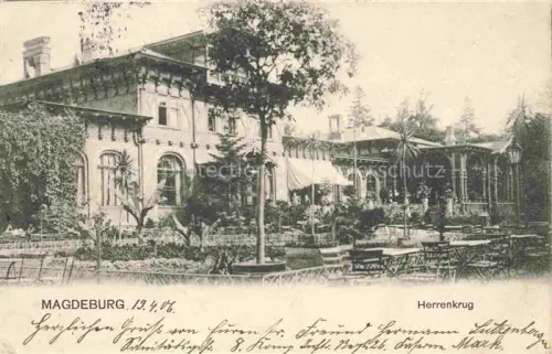 AK / Ansichtskarte MAGDEBURG  CITY Herrenkrug Restaurant Terrasse
