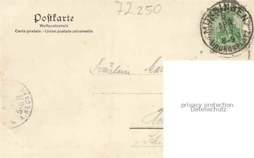 AK / Ansichtskarte Muensingen BW Partie am Eingang des Truppenuebungsplatzes