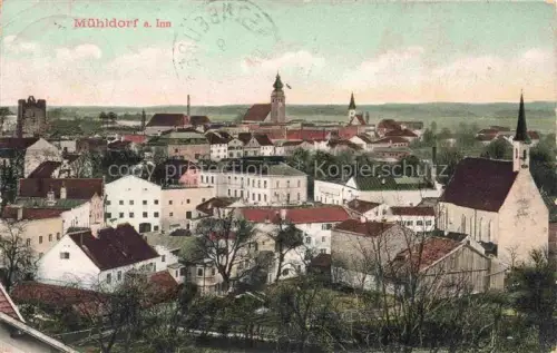 AK / Ansichtskarte Muehldorf  Inn Bayern Ansicht mit Kirchen
