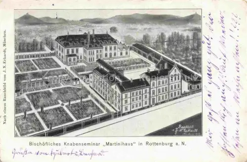 AK / Ansichtskarte ROTTENBURG  Neckar Bischoefliches Knabenseminar Martinihaus Illustration