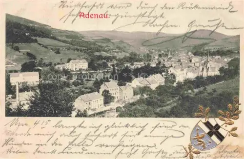 AK / Ansichtskarte Adenau Ahrweiler Rheinland-Pfalz Panorama Wappen