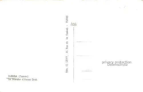 AK / Ansichtskarte Djerba Jerba Tunesie Le Marché d'Houmt Souk