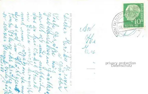 AK / Ansichtskarte Gebhardshagen Salzgitter Niedersachsen Hassjaegerweg Kirche Alter Burghof Ehrenmal Partie am Wasser