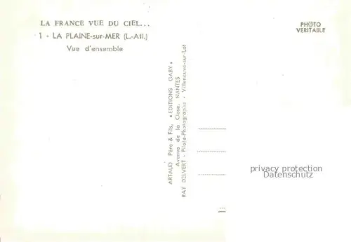 AK / Ansichtskarte La Plaine-sur-Mer Saint-Nazaire 44 Loire-Atlantique Vue d'ensemble vue aérienne