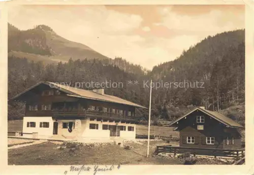 AK / Ansichtskarte Neuhaus Fischhausen Willy-Merkl-Bergheim am Spitzingsee Feldpost