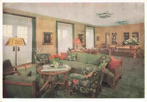 AK / Ansichtskarte Obersalzberg Berchtesgaden Der Berghof Obersalzberg Arbeitszimmer