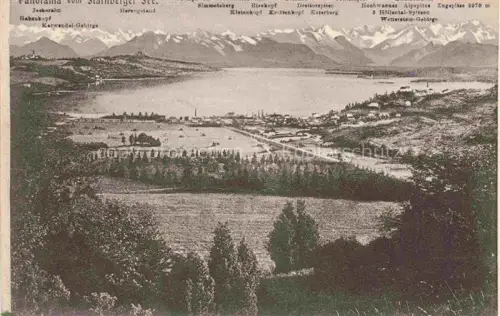 AK / Ansichtskarte Starnbergersee Starnberg Bayern Panorama