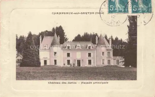 AK / Ansichtskarte Champeaux-sur-Sarthe Mortagne-au-Perche 61 Orne Chateau des Jaries Fasade principale