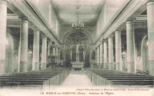 AK / Ansichtskarte Le Mesle-sur-Sarthe Le Mele-sur-Sarthe Alencon 61 Orne Interier de l Eglise
