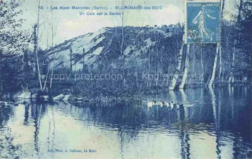 AK / Ansichtskarte St-Leonard-des-Bois Mamers 72 Sarthe Les Alpes Manselles Un Coin sur la Sarthe