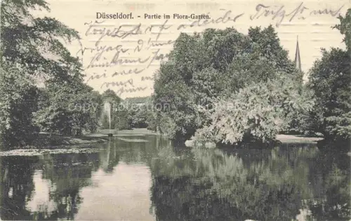 AK / Ansichtskarte DuessELDORF  CITY Partie im Flora Garten