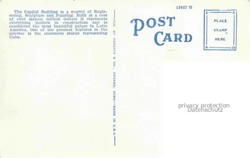 AK / Ansichtskarte Havana  Havanna Habana Cuba Capitol Building